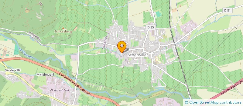 localisation de l'entreprise E.A.R.L. ELEVAGE DES 3 CERFS  SCHERWILLER