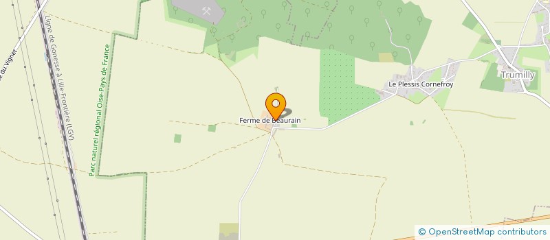 localisation de l'entreprise E.A.R.L. FERRY BEAURAIN  TRUMILLY