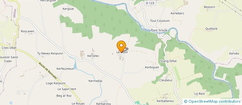 localisation de l'entreprise E.A.R.L FOURNIER  MELLAC