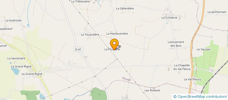 localisation de l'entreprise E.A.R.L. LA PICOTERIE à ROUGE