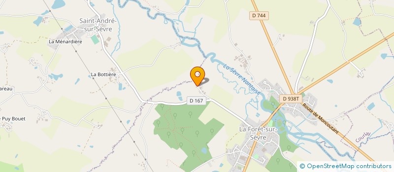 localisation de l'entreprise E.A.R.L. LA TOUBRE  LA FORET-SUR-SEVRE