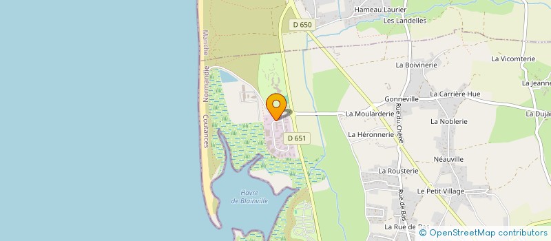 localisation de l'entreprise E.A.R.L. LES MARINIERES  BLAINVILLE-SUR-MER