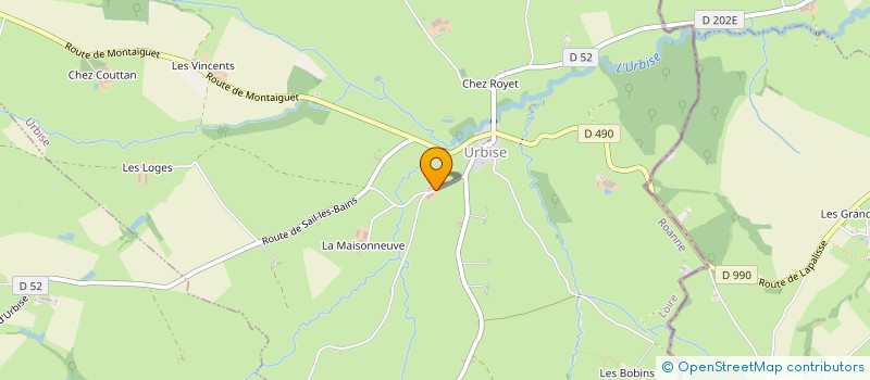 localisation de l'entreprise E.A.R.L. TOREAU  URBISE