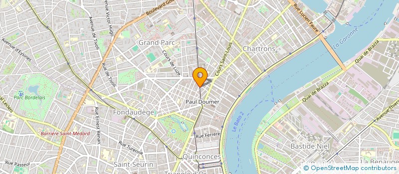 localisation de l'entreprise E.A. RESTAURATION RAPIDE  BORDEAUX