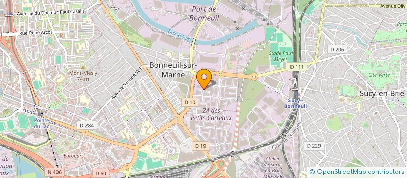 localisation de l'entreprise E.A.V.S. GROUPE ( EQUIPEMENTS AUDIOVISUELS ET SYSTEMES ) à BONNEUIL-SUR-MARNE