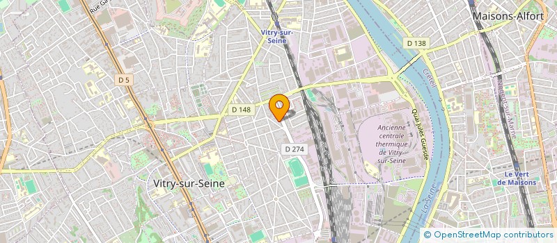 localisation de l'entreprise E-AFNA à VITRY-SUR-SEINE