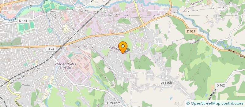 localisation de l'entreprise E-AUTO 19  COSNAC