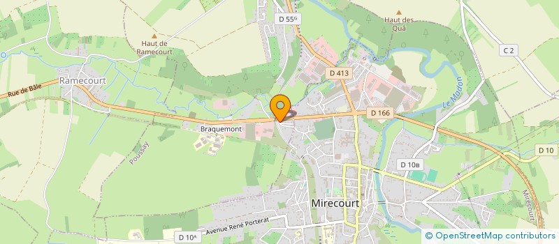 localisation de l'entreprise E-AUTOMOBILE  POUSSAY