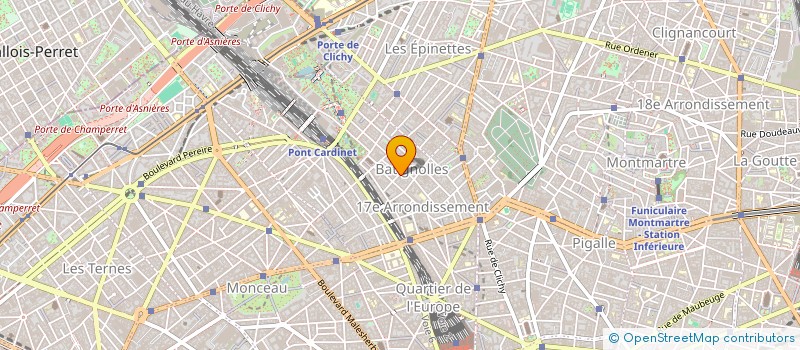 localisation de l'entreprise E B 170 à PARIS