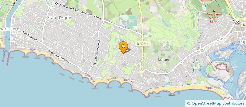 localisation de l'entreprise E.B.  AGDE