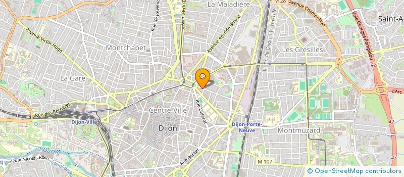 localisation de l'entreprise E.B.A à DIJON