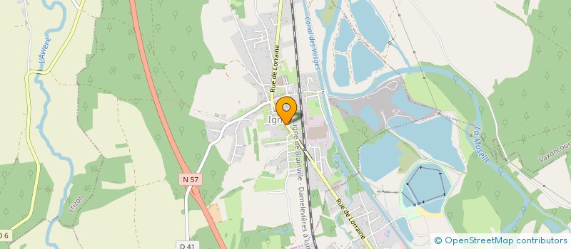 localisation de l'entreprise E.B.A  THAON-LES-VOSGES