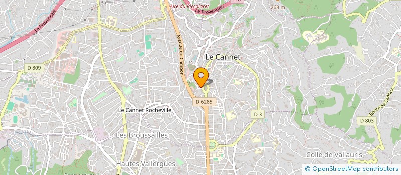 localisation de l'entreprise E.B.A à LE CANNET