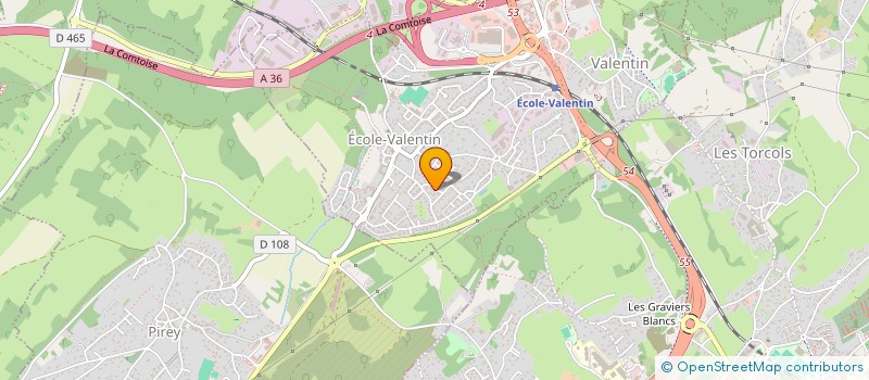 localisation de l'entreprise E.B. AGENCEMENTS  ECOLE-VALENTIN