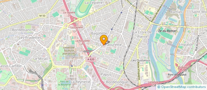 localisation de l'entreprise E B C 1 à TOULOUSE