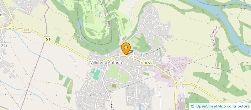 localisation de l'entreprise E.B.C.  VILLETTE-D'ANTHON