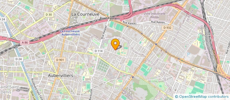 localisation de l'entreprise E.B.C  AUBERVILLIERS