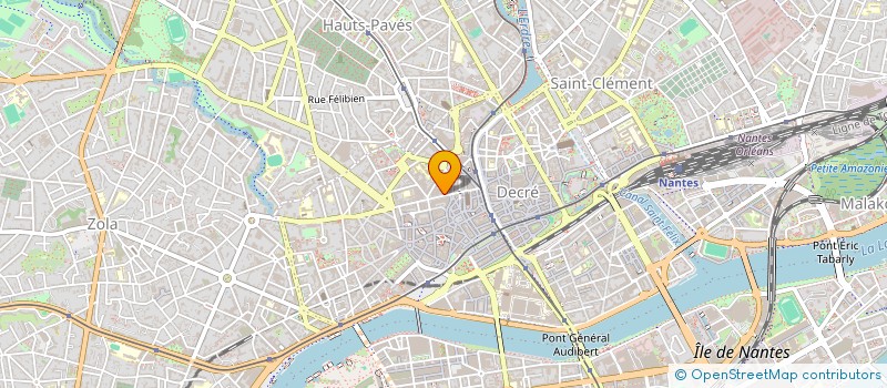 localisation de l'entreprise E.B.C. à NANTES