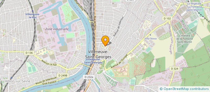 localisation de l'entreprise E B C à VILLENEUVE-SAINT-GEORGES
