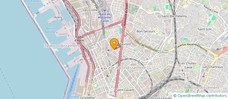 localisation de l'entreprise E.B.C à MARSEILLE