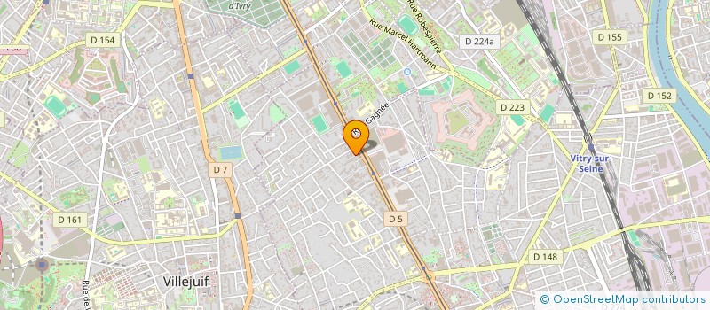 localisation de l'entreprise E.B.C à VITRY-SUR-SEINE