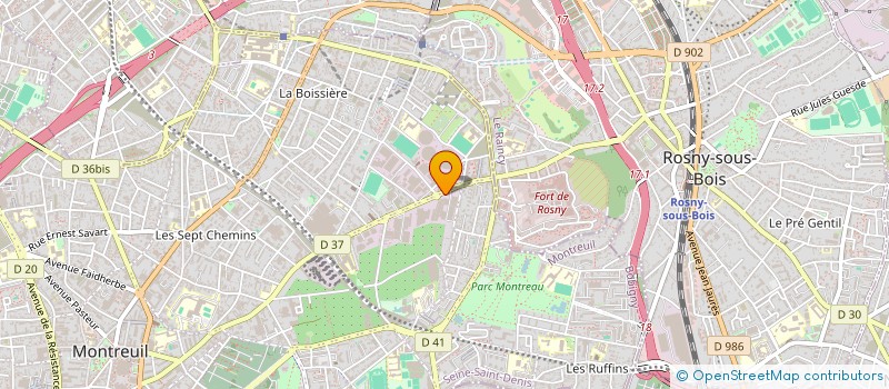 localisation de l'entreprise E.B.C ISOLATION à MONTREUIL