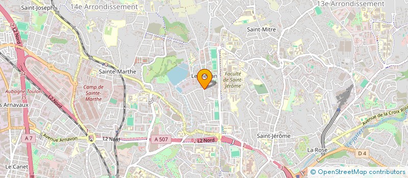 localisation de l'entreprise E.B.C.R. IMMOBILIER à MARSEILLE