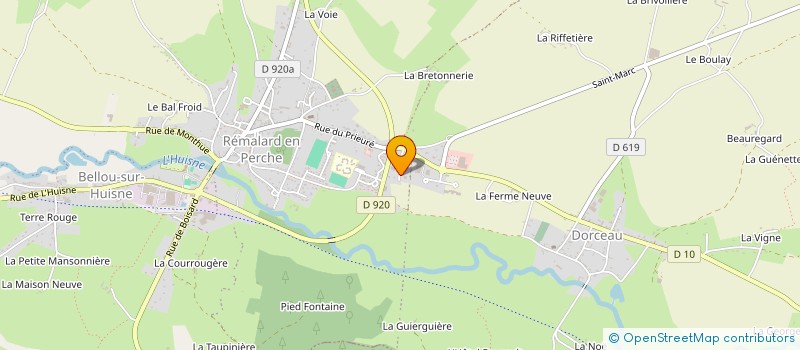 localisation de l'entreprise E.B CLEAN à BRETONCELLES