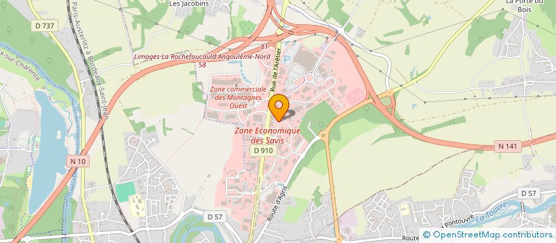 localisation de l'entreprise E.B. CONCEPT à CHAMPNIERS