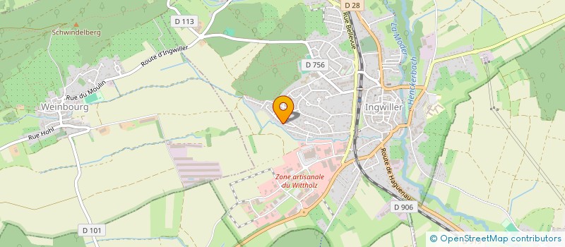 localisation de l'entreprise E.B. CONSEILS  INGWILLER