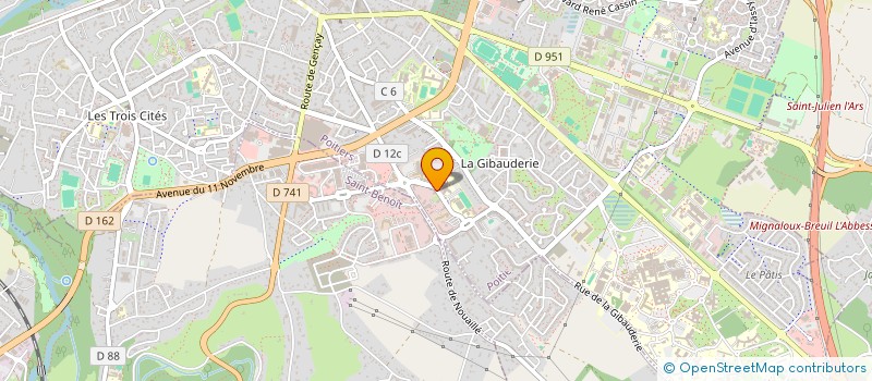 localisation de l'entreprise E.B. COOPER à POITIERS