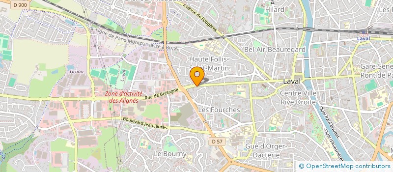 localisation de l'entreprise E.B.D.A. à LAVAL