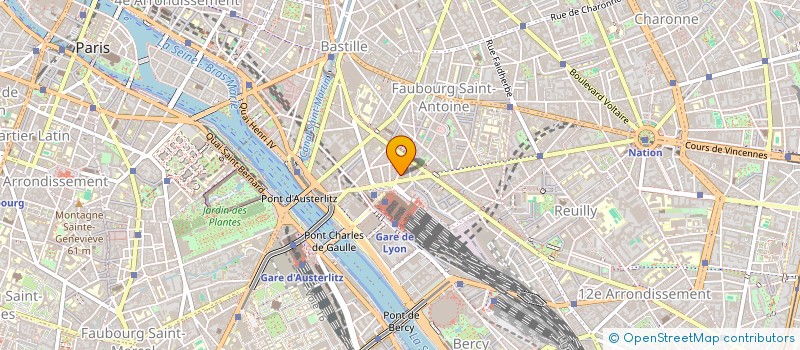 localisation de l'entreprise E.B.D.B. à PARIS