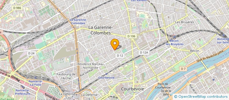 localisation de l'entreprise E.B.D.R SERVICES & DEVELOPPEMENT à COURBEVOIE