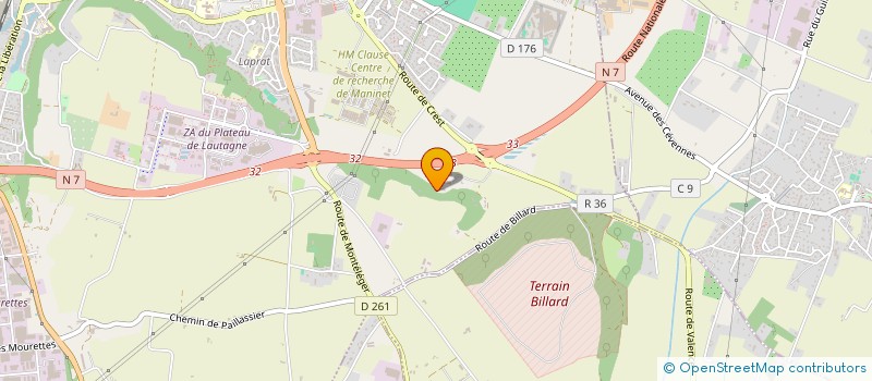 localisation de l'entreprise E B DISTRIBUTION  VALENCE