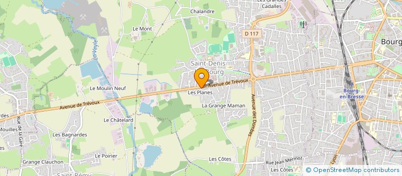 localisation de l'entreprise E.B DISTRIBUTION à SAINT-DENIS-LES-BOURG