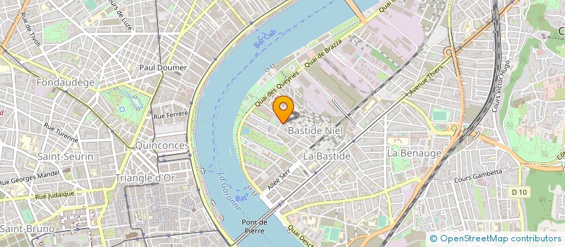 localisation de l'entreprise E.B.E.G à BORDEAUX