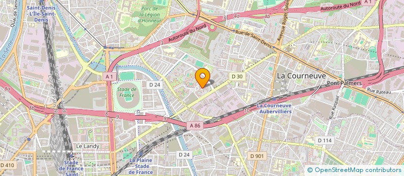 localisation de l'entreprise E B EURO BAT à SAINT-DENIS