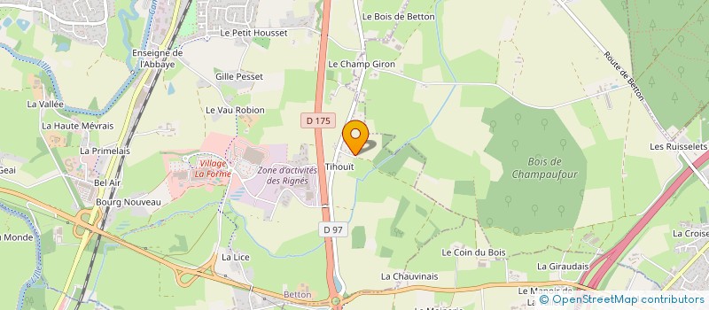 localisation de l'entreprise E-B FACTORY  BETTON