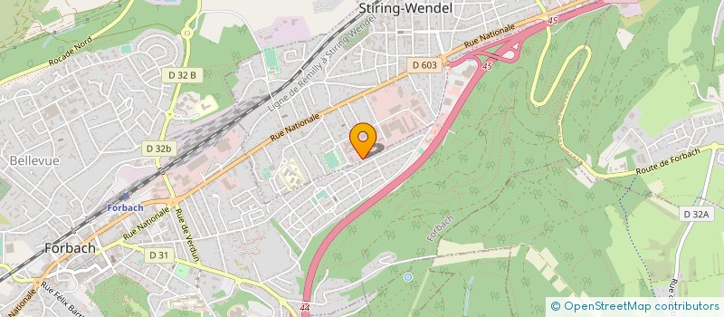 localisation de l'entreprise E.B.G à STIRING-WENDEL