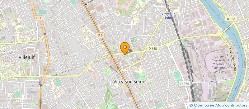 localisation de l'entreprise E B G à VITRY-SUR-SEINE