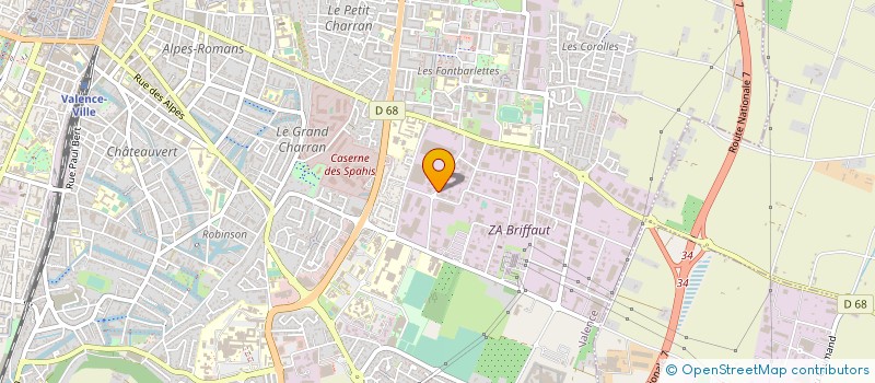 localisation de l'entreprise E B G COMPOSITE  VALENCE