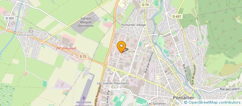 localisation de l'entreprise E.B.H.D. à PONTARLIER