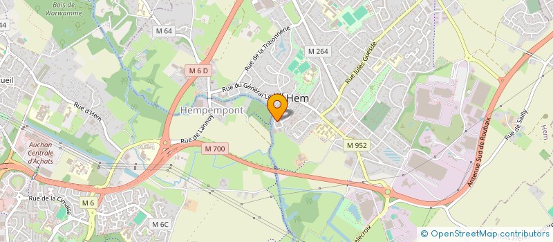 localisation de l'entreprise E.B.I à HEM