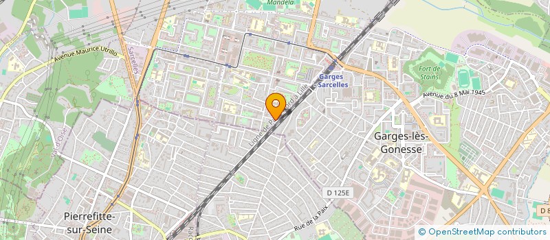 localisation de l'entreprise E.B.I.  SARCELLES