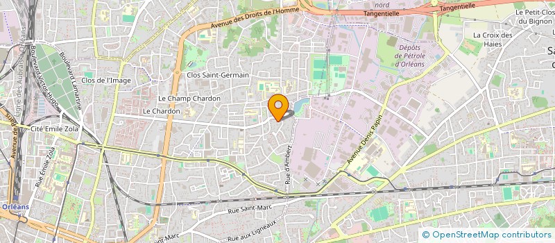 localisation de l'entreprise E.B.I à ORLEANS