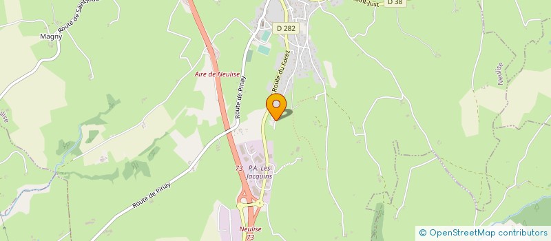 localisation de l'entreprise E.B.I. AGROCUV à NEULISE