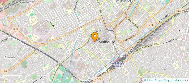 localisation de l'entreprise E.B.I DISTRIBUTION  MULHOUSE