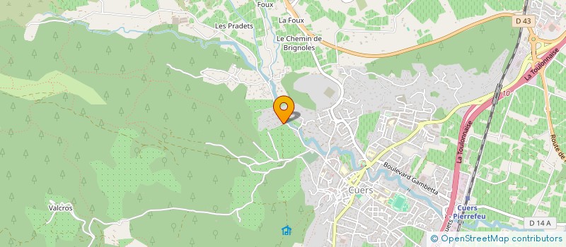 localisation de l'entreprise E.B. IMMO  CUERS