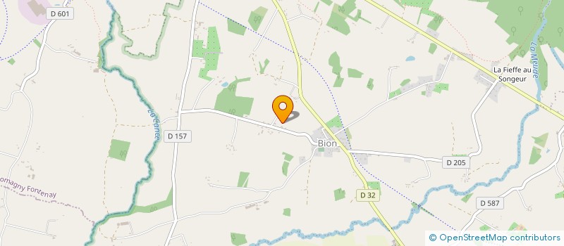 localisation de l'entreprise E.B.J.S.M. à MORTAIN-BOCAGE